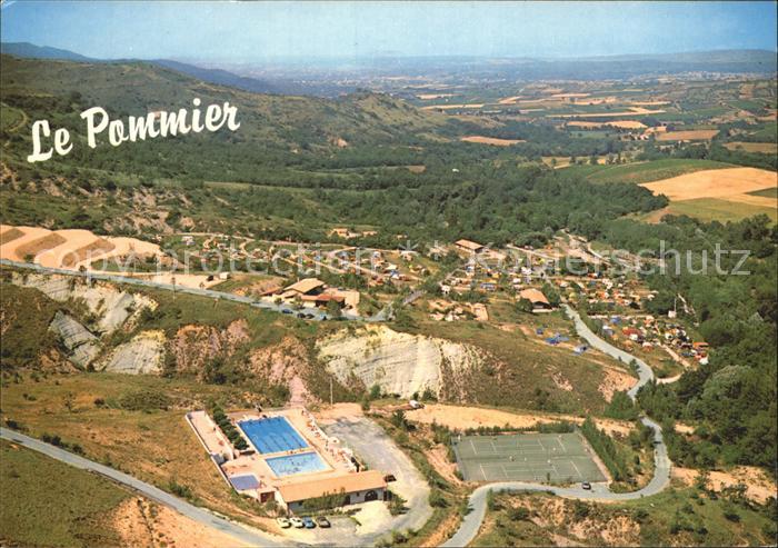 Villeneuve-de-Berg Fliegeraufnahme