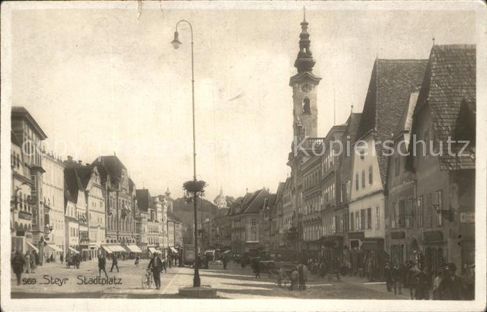 Steyr Enns Oberoesterreich Stadtplatz