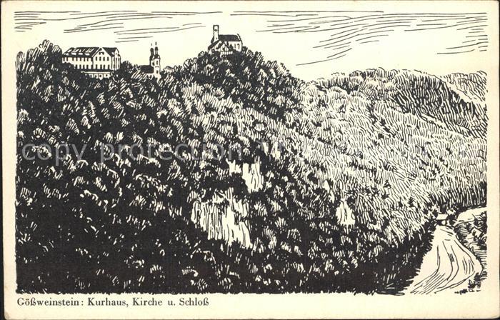 Goessweinstein Kurhaus Kirche Schloss