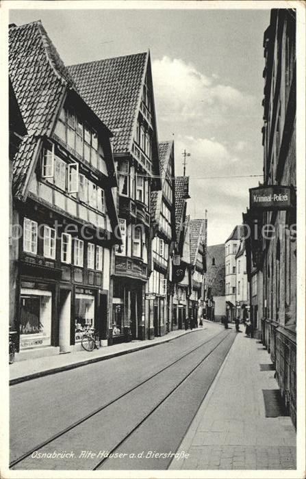 Osnabrueck Bierstrasse alte Haeuser