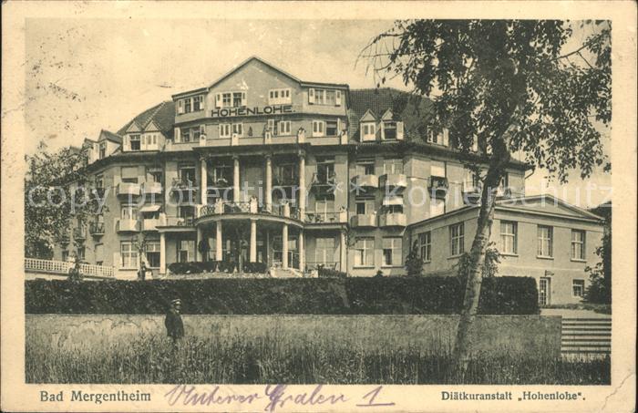 Bad Mergentheim Diaetkuranstalt Hohenlohe