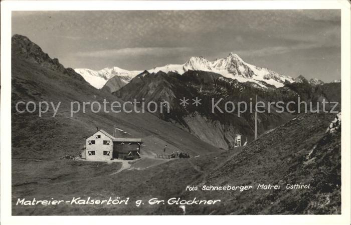 Matrei Osttirol Kalsertoerl und Gross Glockner