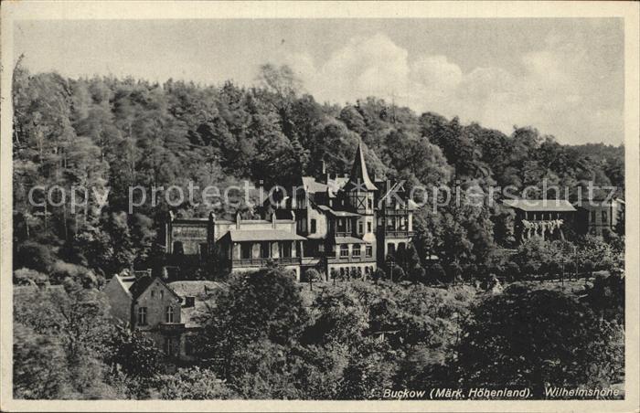 Buckow Maerkische Schweiz Wilhelmshoehe