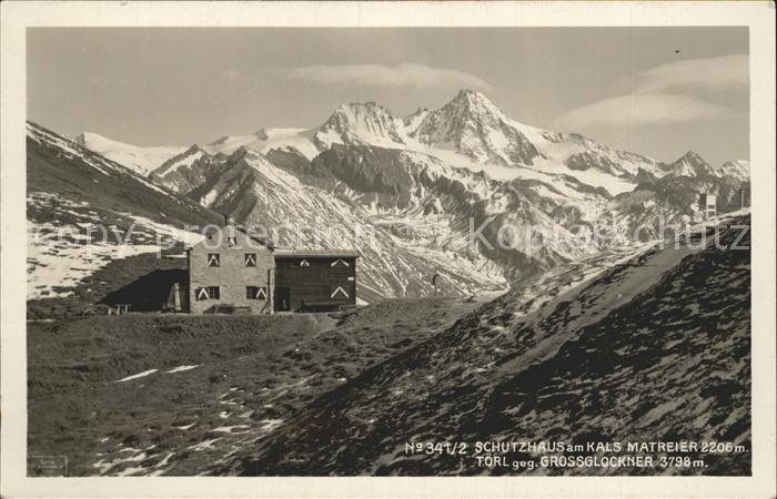 Matrei Osttirol Schutzhaus gegen Grossklockner