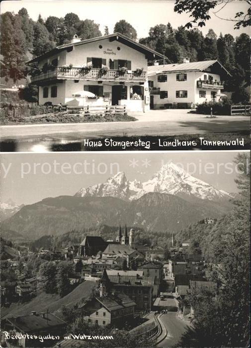 BERCHTESGADEN Bayern Haus Stangersteg Landhaus Tannenwald Watzmann