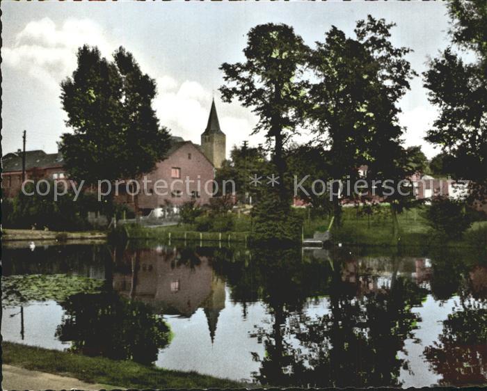 Niederkruechten Dorfweiher Kirche