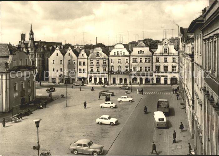 Boleslawiec Bunzlau Zabytkowe kamieniczki w Rynku