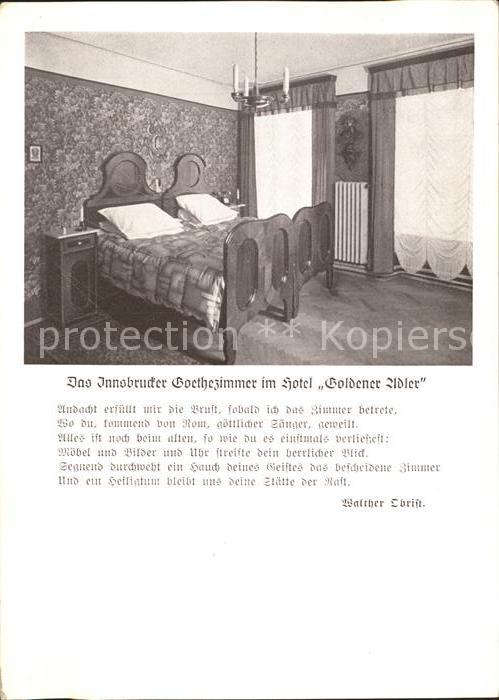 Innsbruck Goethezimmer Hotel Goldener Adler