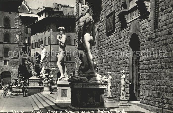 Firenze Florenz David Neptun Palazzo Vecchio