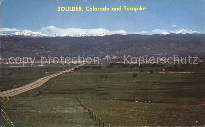 Boulder Colorado Turnpike Arapahoe Range