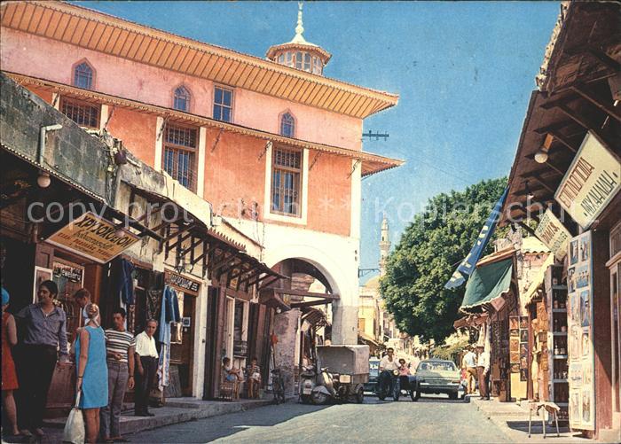 Rhodos Rhodes aegaeis Sokrates Strasse