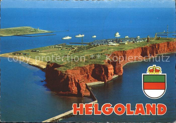 HELGOLAND Insel Schleswig-Holstein Fliegeraufnahme
