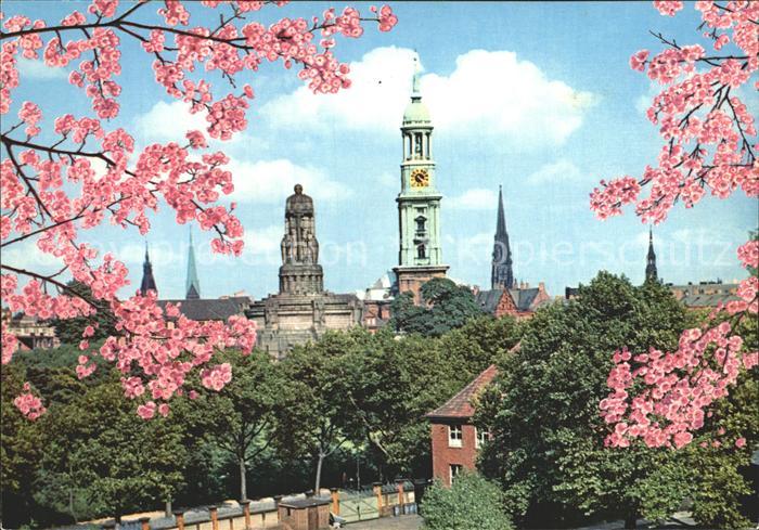 HAMBURG  CITY Michaeliskirche Bismarckdenkmal
