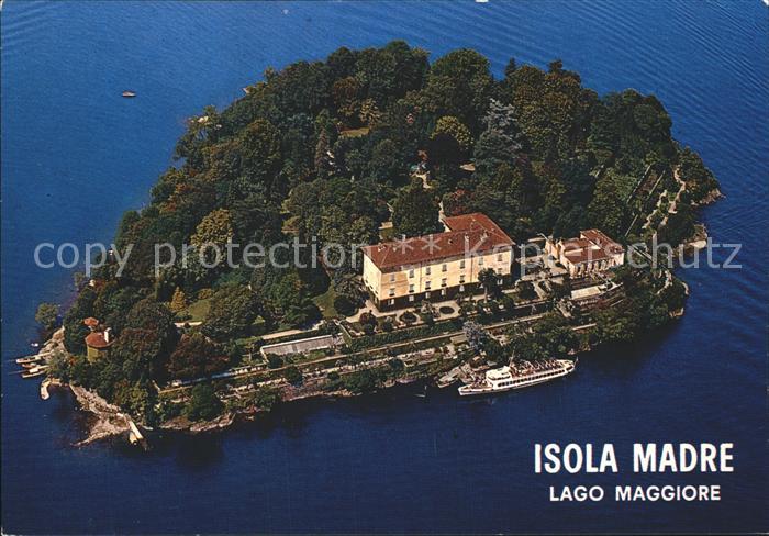 Isola Madre Lago Maggiore Fliegeraufnahme