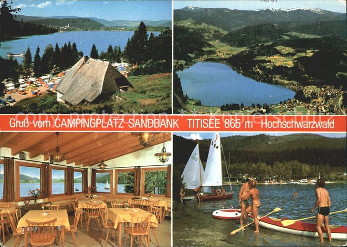 TITISEE Schwarzwald BW Campingplatz Sandbank
