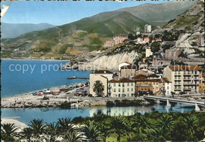 Ventimiglia Liguria Teilansicht Strand