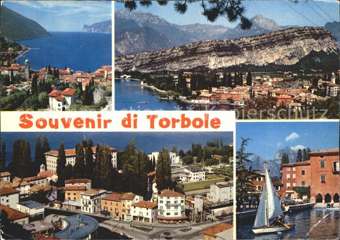 Torbole Lago di Garda Ansichten Segelboot