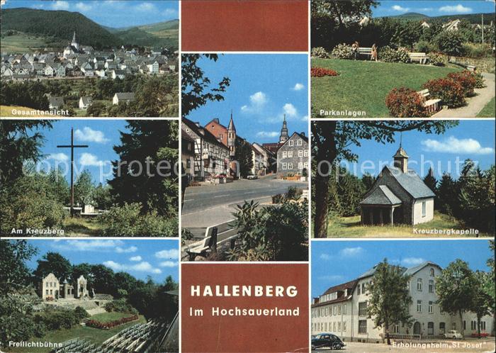 Hallenberg Kreuzbergkapelle Parkanlagen Erholungsheim St. Josef