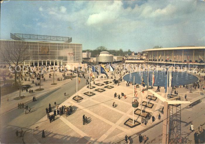 Bruxelles Bruessel Pavillonen von U.S.S.R. Arabischen Laendern U.S.A.