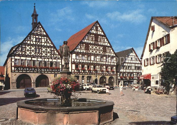 Dornstetten Wuerttemberg Brunnen Stadtplatz