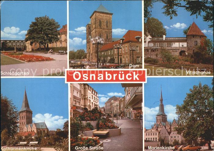 Osnabrueck Vitischanze Dom Marienkirche Schlossgarten