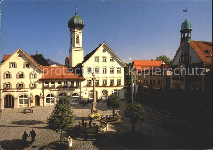 Immenstadt Allgaeu Apotheke am Rathaus Brunnen