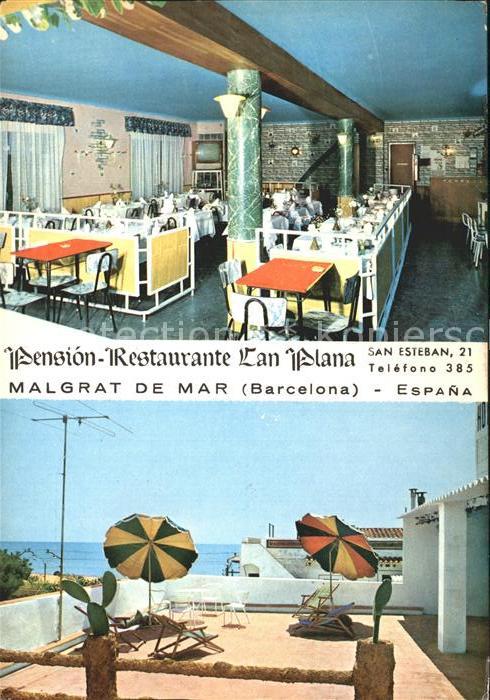 Malgrat de Mar Pension Restaurant Can Plana