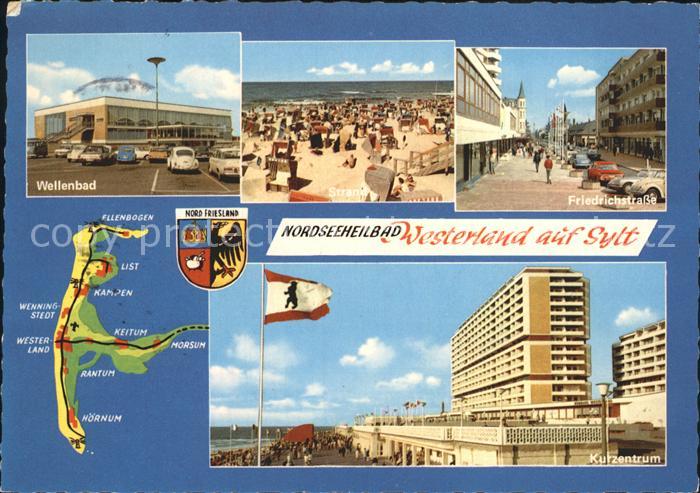 Westerland Sylt Friedrichstrasse Kurzentrum Strand Wellenbad