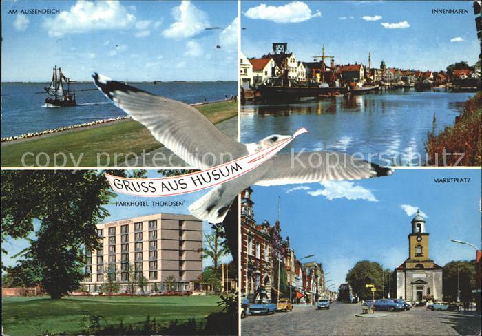 Husum Nordfriesland Innenhafen Marktplatz Aussendeich Parkhotel Thordsen