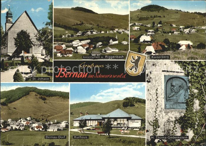 Bernau Schwarzwald St.Johann Innerlehen Riggenbach Kaiserberg H. Thoma-Gedenkste