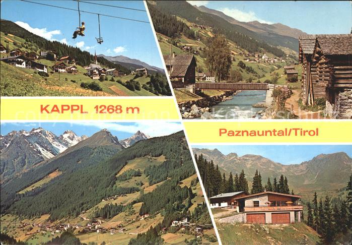 Kappl Tirol Paznauntal Sessellift