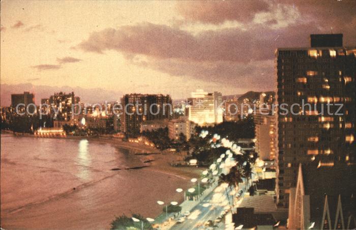 Waikiki Beach at Twilight