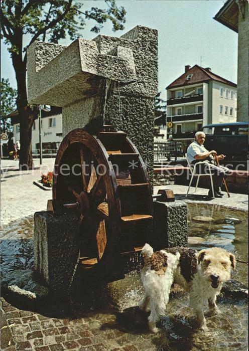 Bad Woerishofen Brunnen an der Kurpromenade