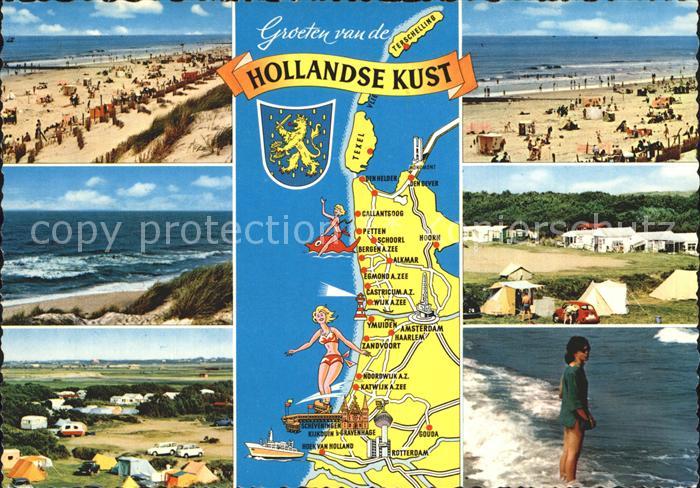 Texel Strand Campingplatz Landkarte