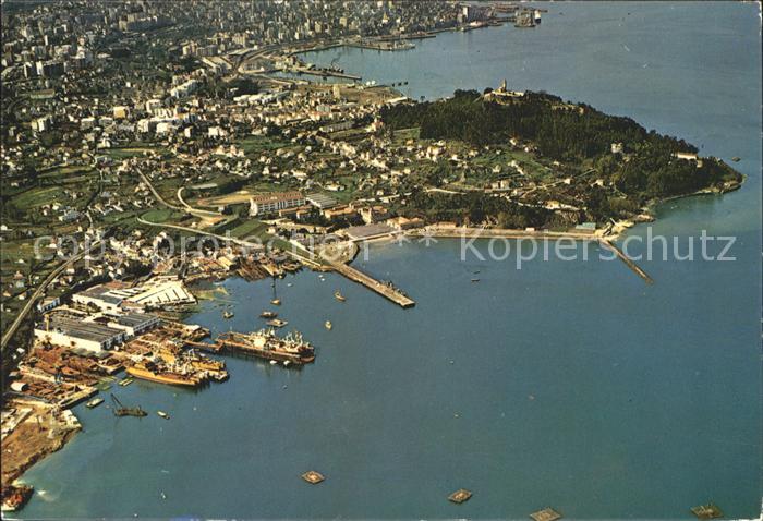 Vigo Galicia Espana Fliegeraufnahme