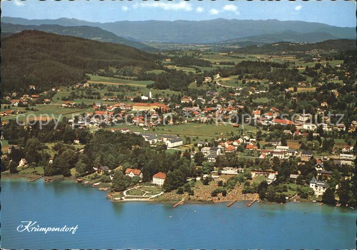 Krumpendorf Woerther See Fliegeraufnahme