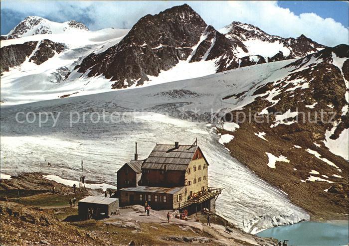 Schnalstal Schutzhaus schoene Aussicht