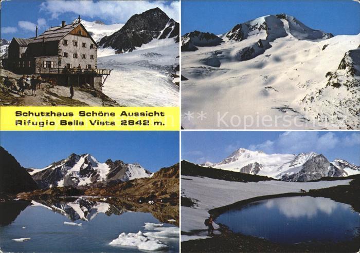 Schnalstal Schutzhaus Schoene Aussicht Weisskugel Gletschersee