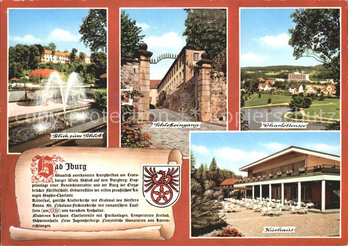 Bad Iburg Charlottensee Kurhaus Schlosseingang Brunnen