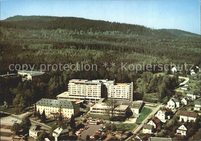 Bad Alexandersbad Fliegeraufnahme Kur- und Sporthotel