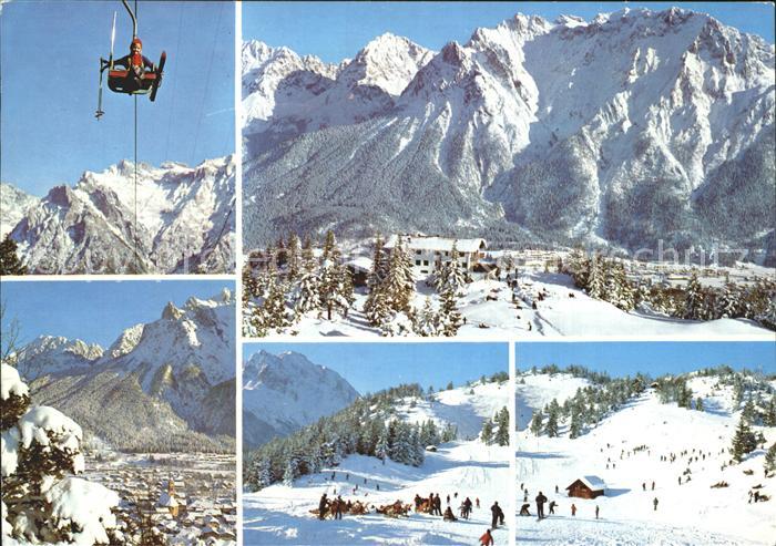 Mittenwald Bayern Kranzberg Kranzberglift Berggaststaette Sankt Anton