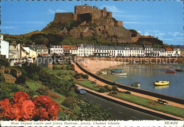 Jersey United Kingdom Mont Orgueil Castle Gorey Harbour
