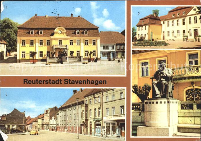 Stavenhagen Fritz Reuter- Literatur- Museum Markt Fritz Reuter- Denkmal