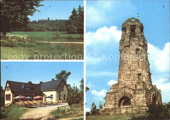 Netzschkau Aussichtsturm HO- Gaststaette auf dem Kuhberg