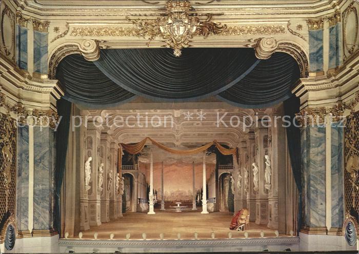 Schwetzingen Buehne des Rokoko Theaters