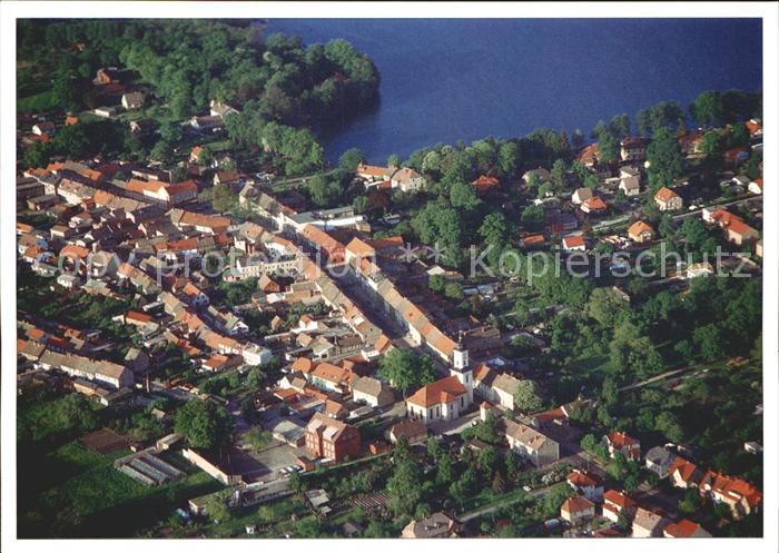 Lindow Mark Fliegeraufnahme Stadt der drei Seen