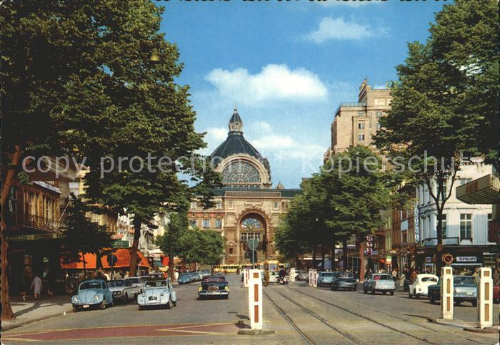 Antwerpen Anvers De Keyserlei und Hauptbahnhof