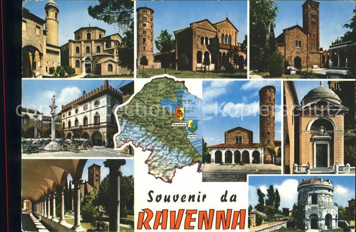 Ravenna Italia Kirchen und Plaetze