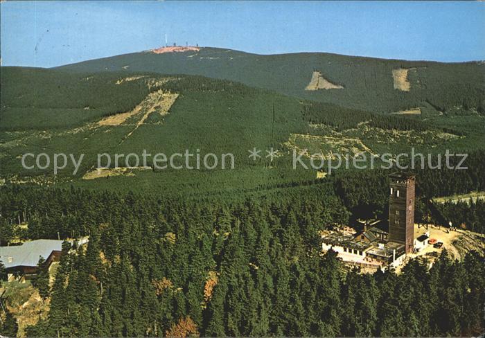 Braunlage Harz Fliegeraufnahme Brocken Wurmgebaeude