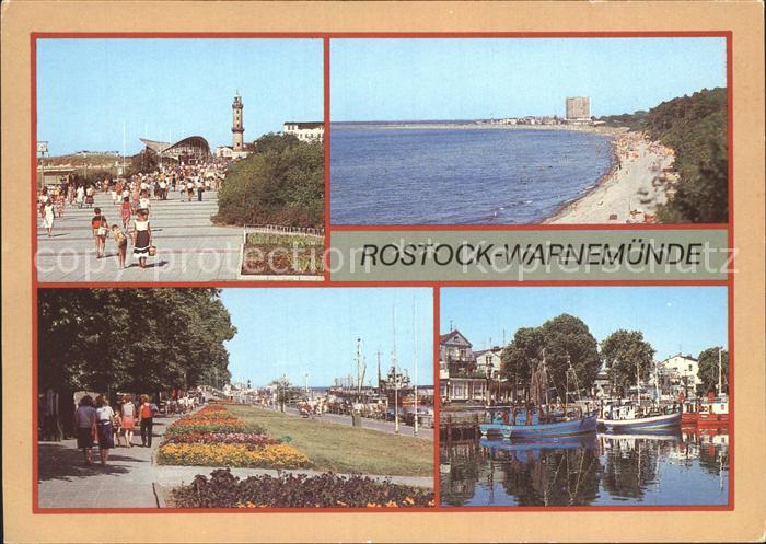 Rostock-Warnemuende Strandpromenade Strand Am alten Strom